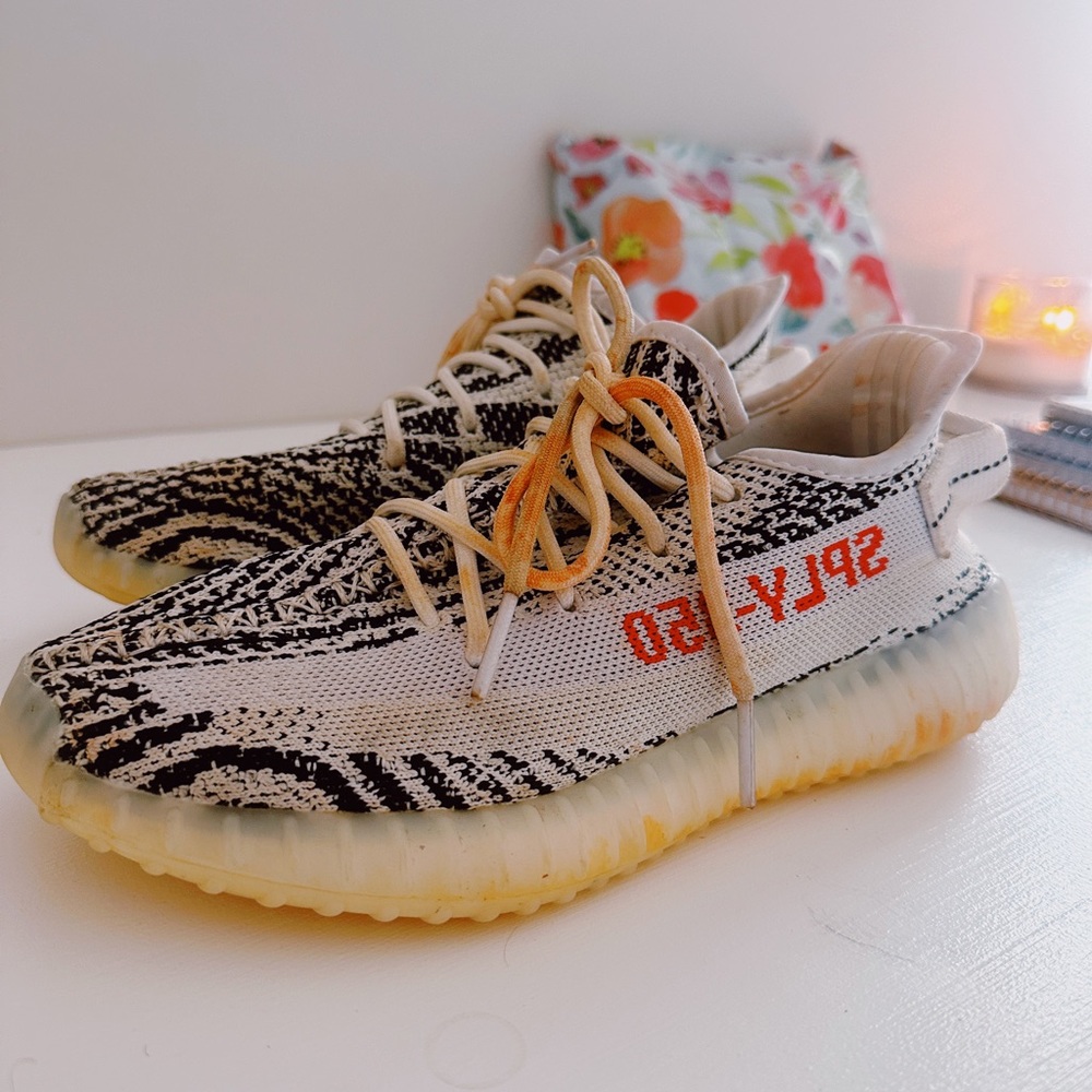 Zebra Yeezys